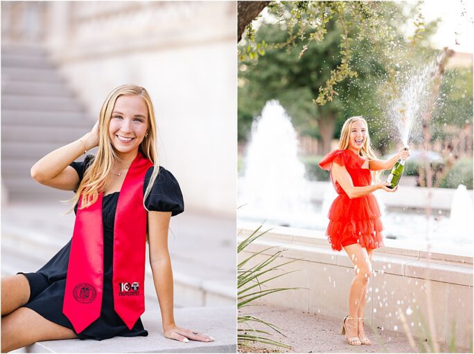 Texas Tech University senior photo session