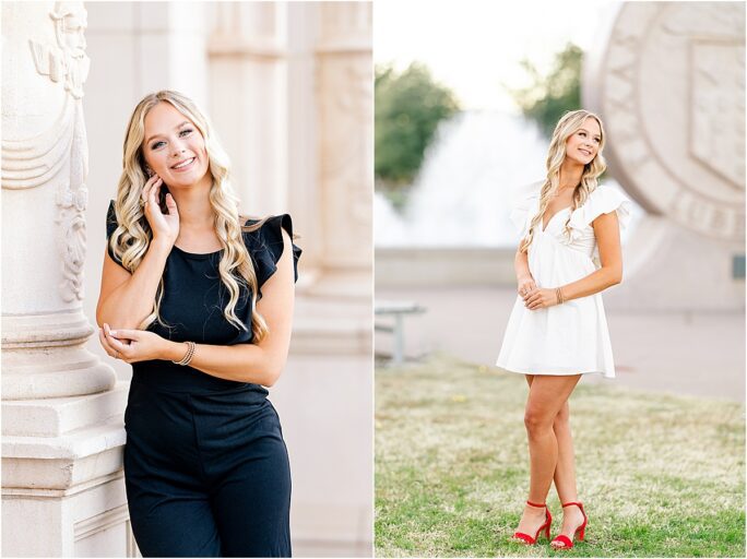 senior photos at Texas Tech